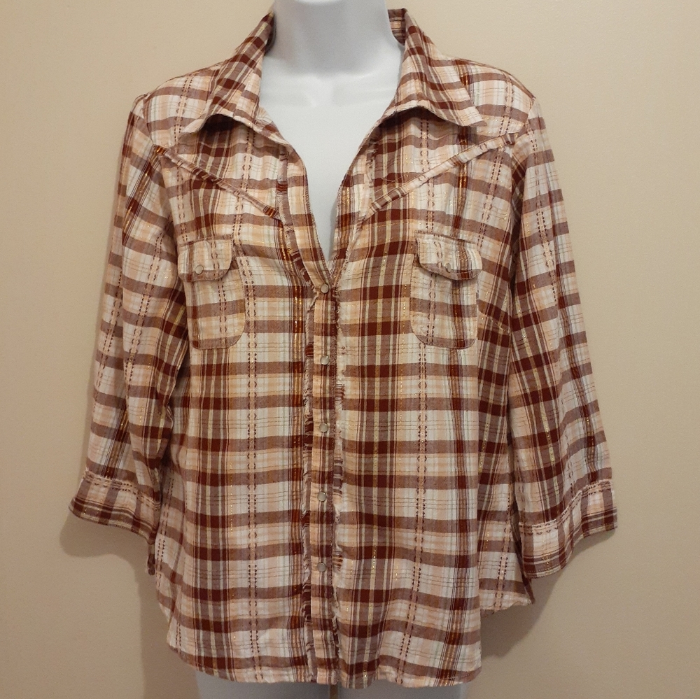 M&Co Western Checked Shirt